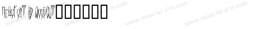 HelloFont ID Woodcut字体转换